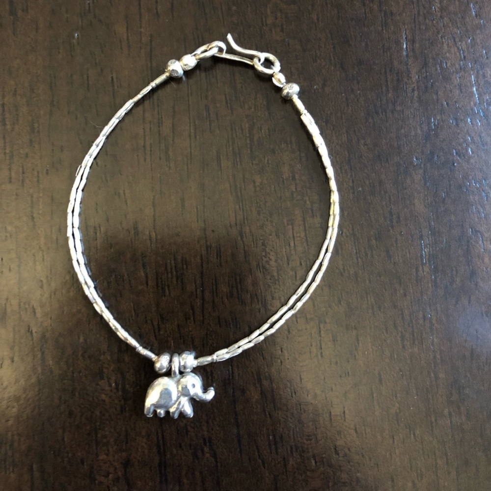 Sterling Silver Elephant Bracelet